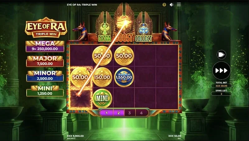 Eye of Ra Triple Win – suuri linjavoitto laatikoiden keräämisen jälkeen